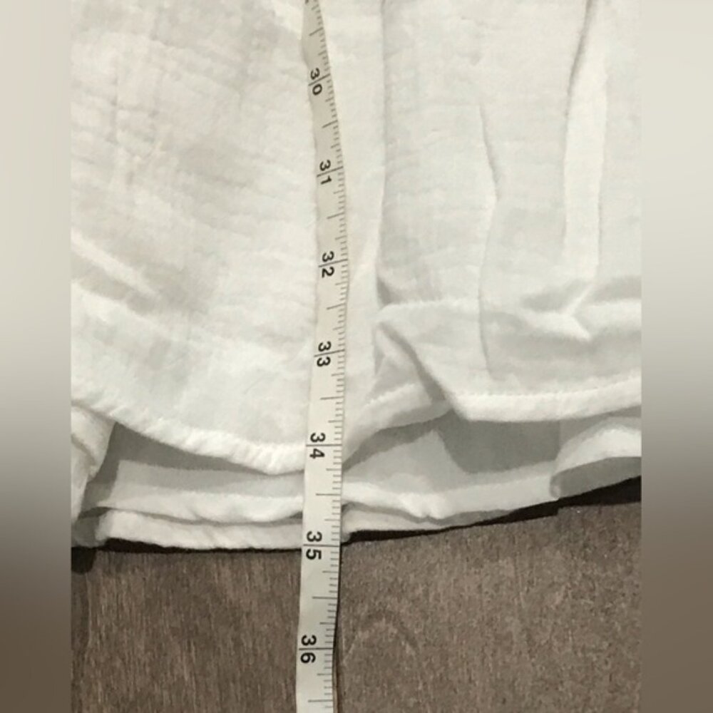 Tuckernuck Pomander Place Women's White Lightweight Gauze Morgan Dress, Size XL - Picture 9 of 9